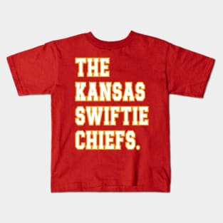 The Kansas Swiftie Chiefs. v8 Kids T-Shirt